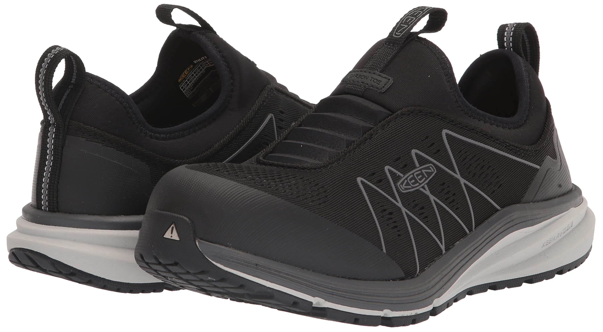 KEEN Utility Men's Vista Energy Slip-On Work Shoe - Composite Toe Safety Shoes for Industrial & Construction | Lightweight & Comfortable for Long Shifts | OSHA Compliant Work Boots for Warehouse, Factory & Outdoor Jobs