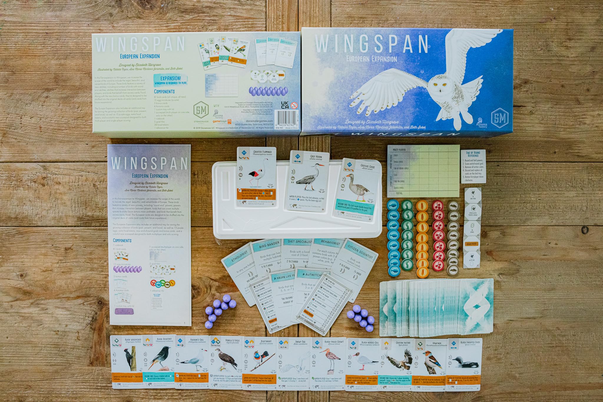 Wingspan European Expansion Board Game by Stonemaier Games - English Edition | Strategic Bird Card Game for Family Game Night & Board Game Enthusiasts