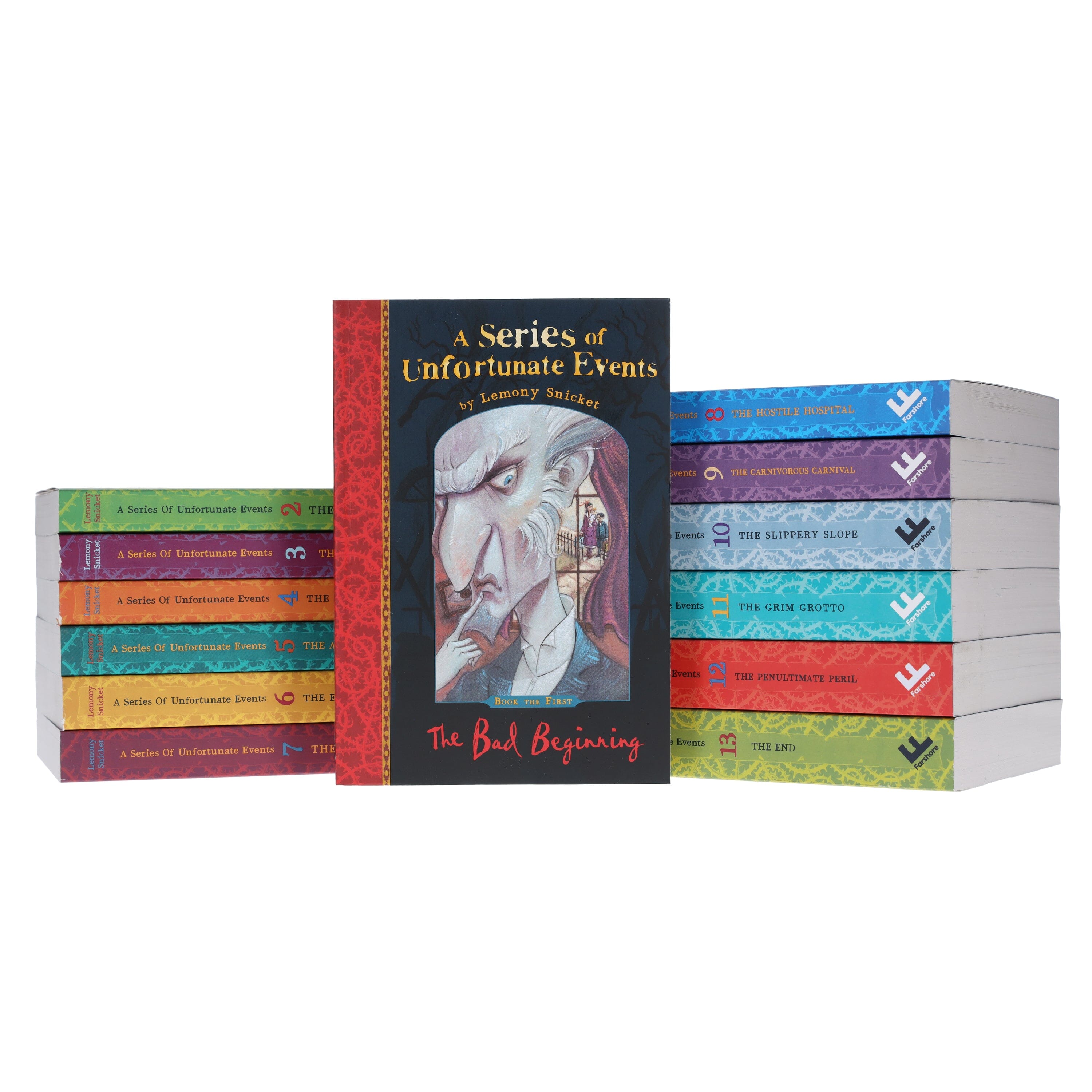 A Series of Unfortunate Events by Lemony Snicket - 13 Book Collection Set | Paperback for Kids Ages 9-14 | Perfect for Young Readers, Book Clubs & Gifts
