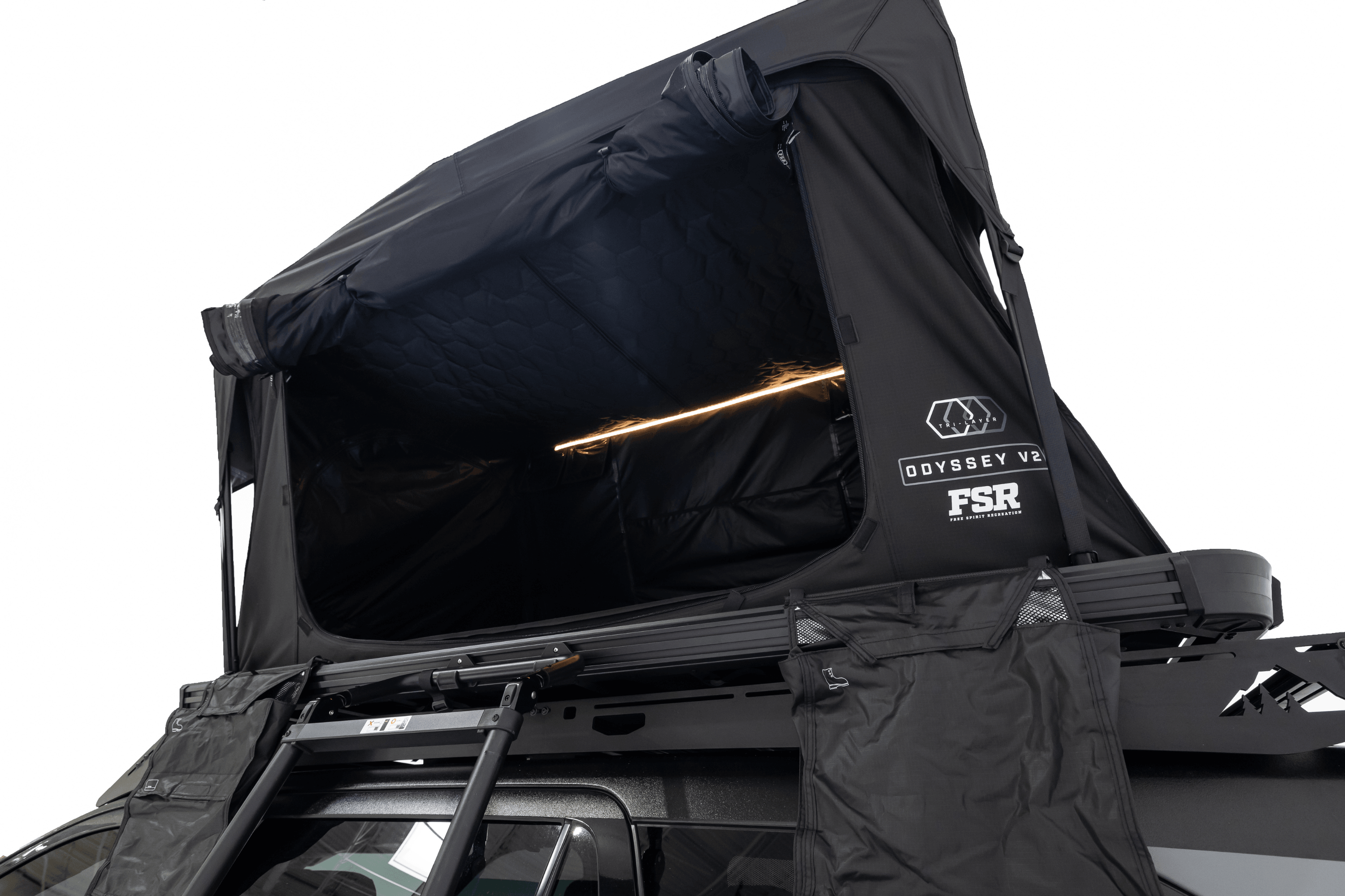 Freespirit Recreation Odyssey V2 XL Rooftop Tent - Heavy Duty Roof Top Camping Tent for Truck, SUV & Van | Perfect for Off-Road Adventures & Family Camping Trips