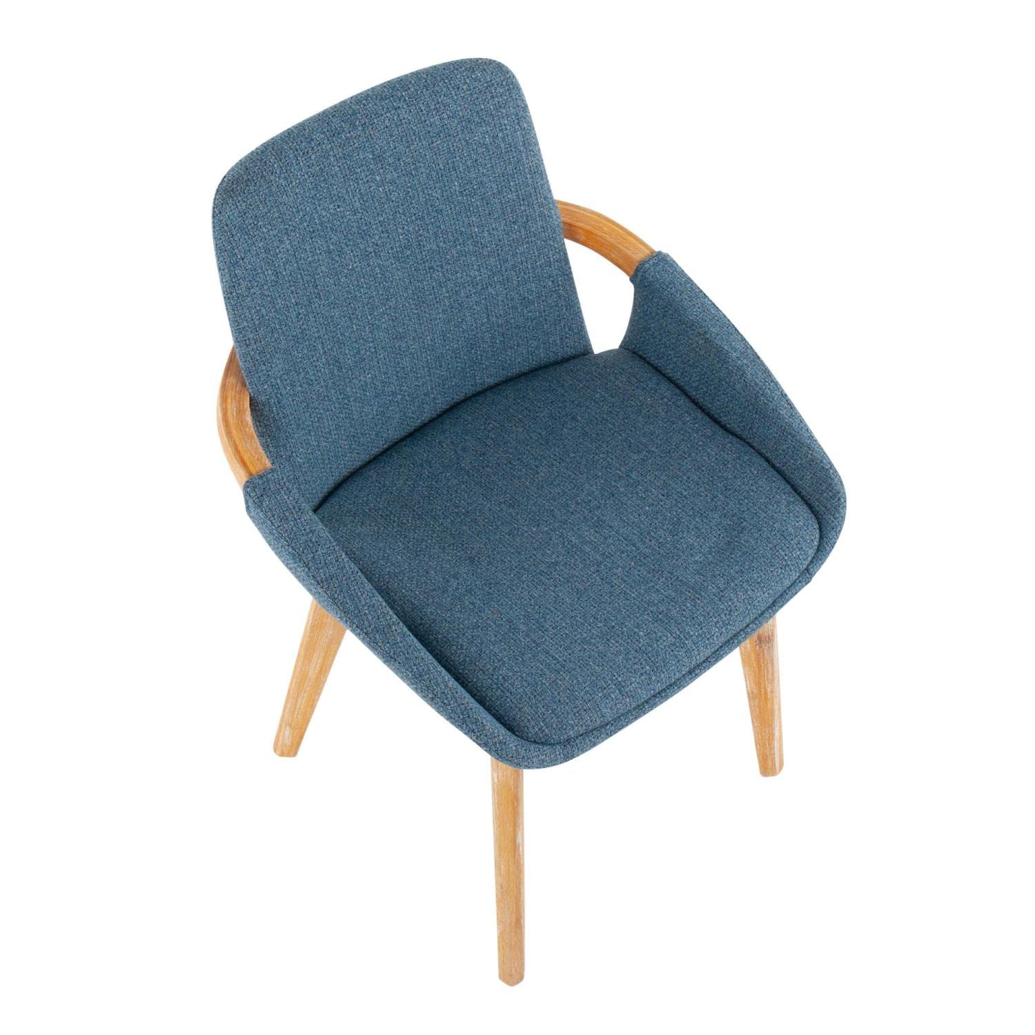 LumiSource Cosmo Chair - Mid-Century Modern Upholstered Dining Chair Set of 2, Comfortable Kitchen Chairs for Dining Table - Perfect for Home, Restaurant & Office Use