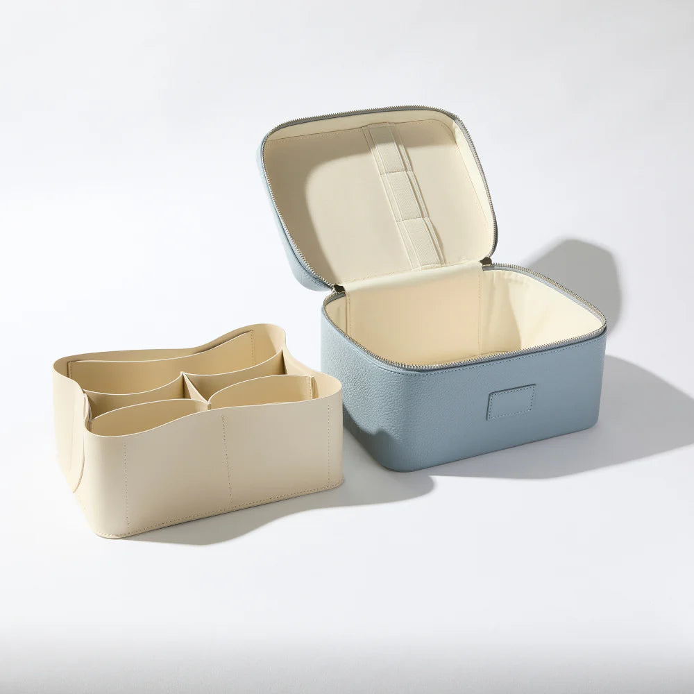 Vanity Case - Elegant Makeup Organizer with Mirror & Storage for Women | Perfect for Travel, Home, and Salon Use