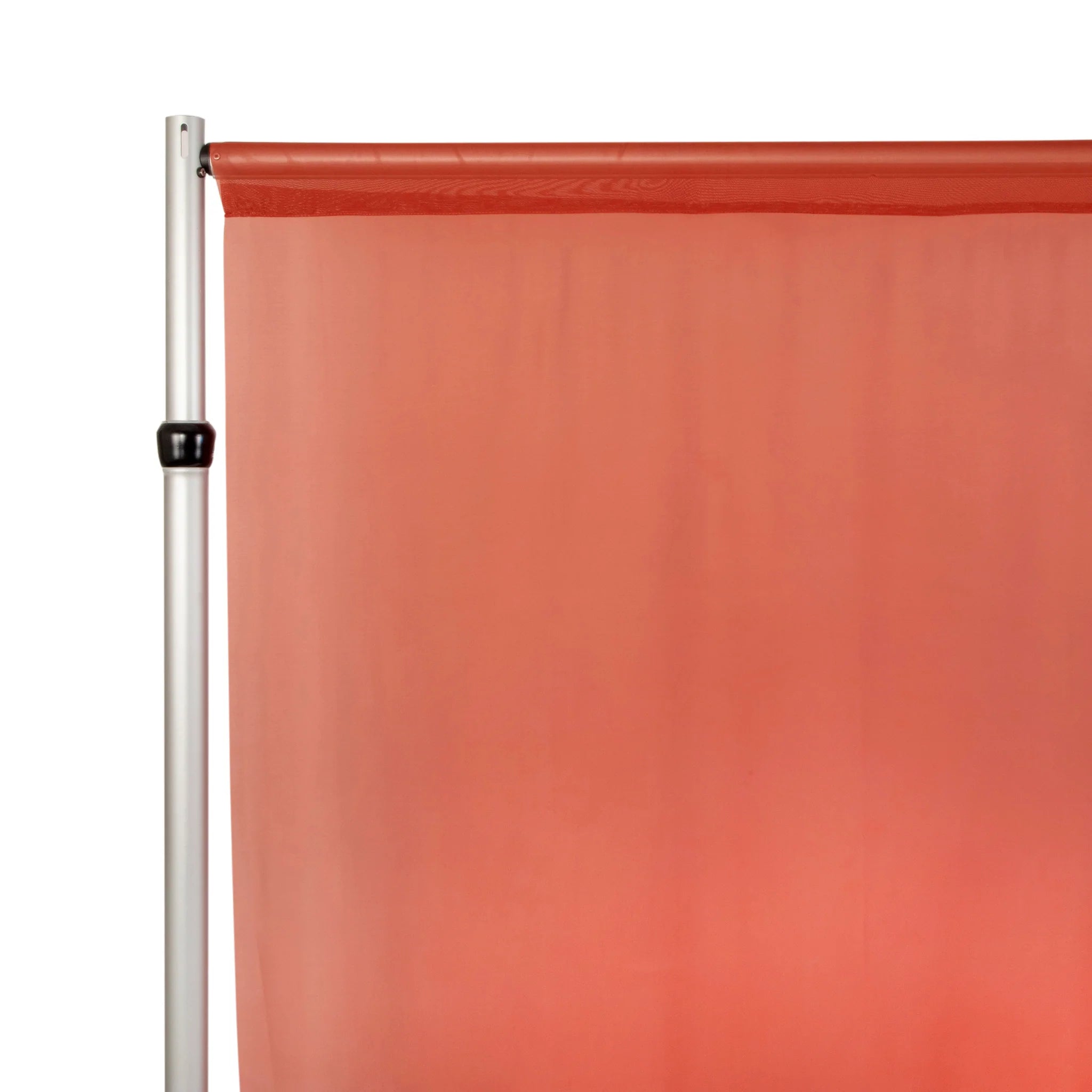 14ft x 58in Rust Chiffon Curtain Panel - Sheer Window Drapes for Living Room, Bedroom & Wedding Decor