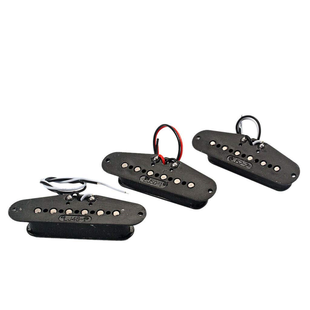6pcs Alnico V Single Coil Pickup Set - SSS Pickups for ST Electric Guitars - Perfect for Blues, Rock & Vintage Tone Upgrades