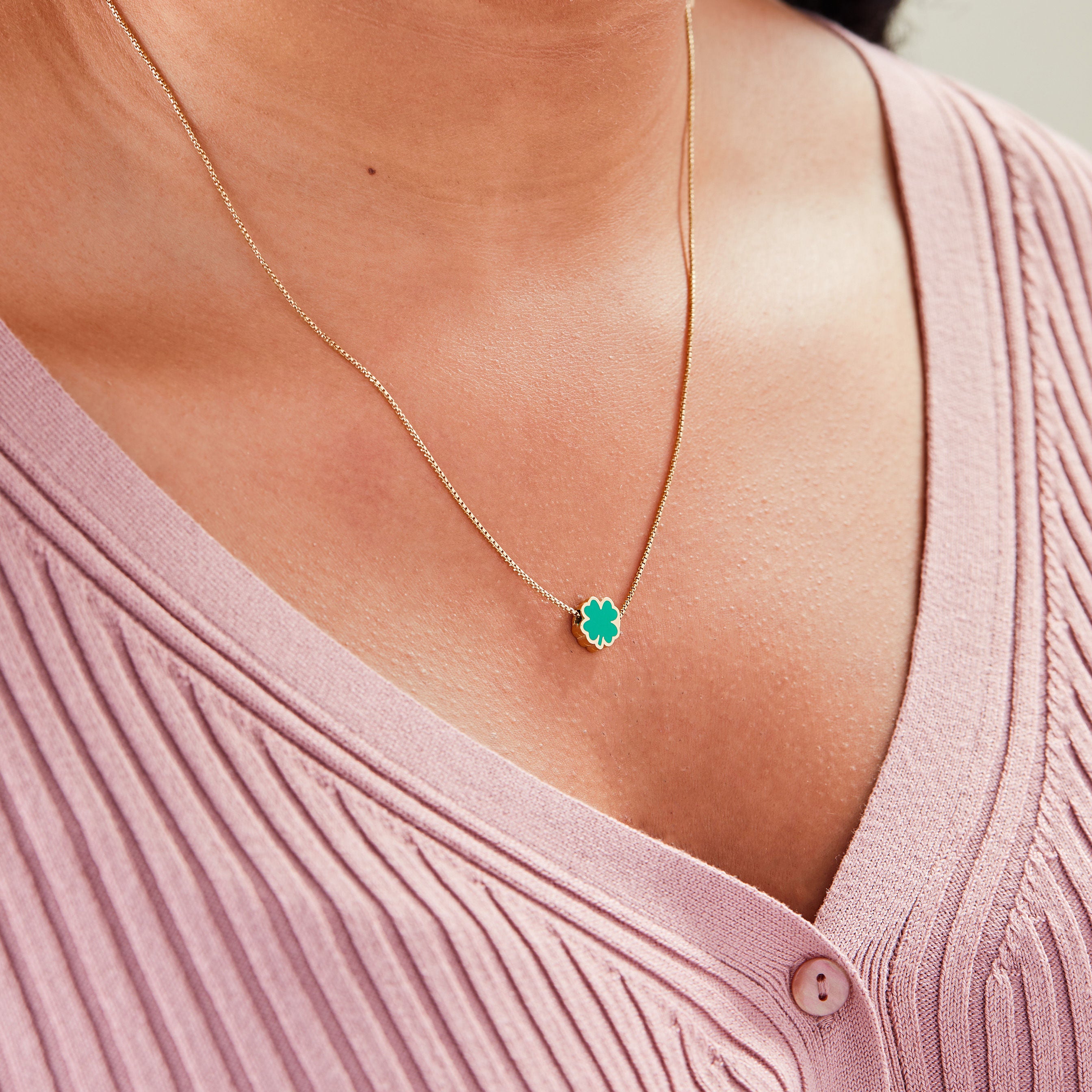 Four Leaf Clover Slider Charm - Lucky Irish Jewelry for Bracelets & Necklaces - Perfect for St. Patrick's Day Gifts & Everyday Wear