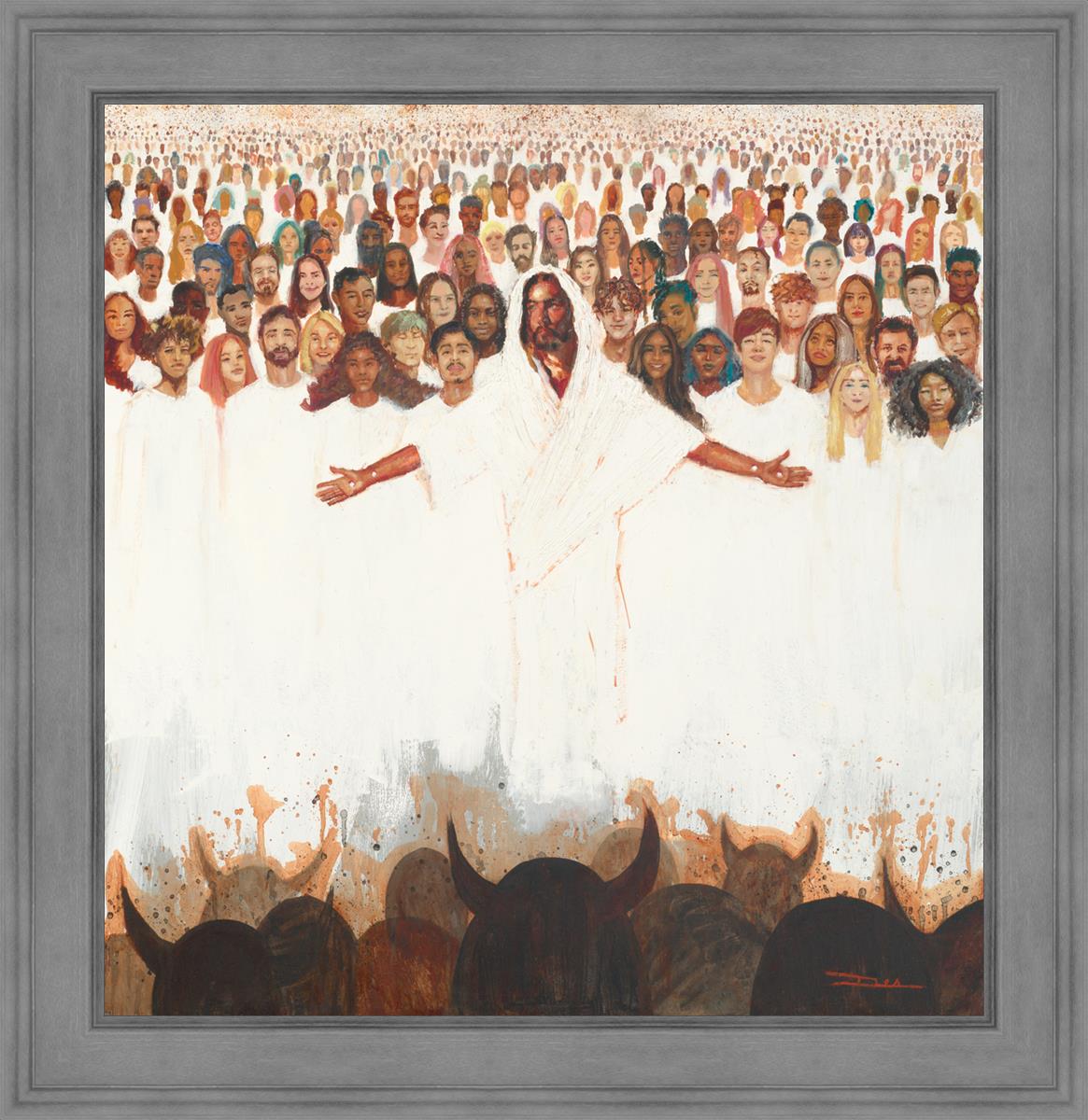 Fear Not, For They That Be With Us Are More - Inspirational Christian Wall Art for Home & Office Decor - Perfect for Living Room, Bedroom, or Gift Giving