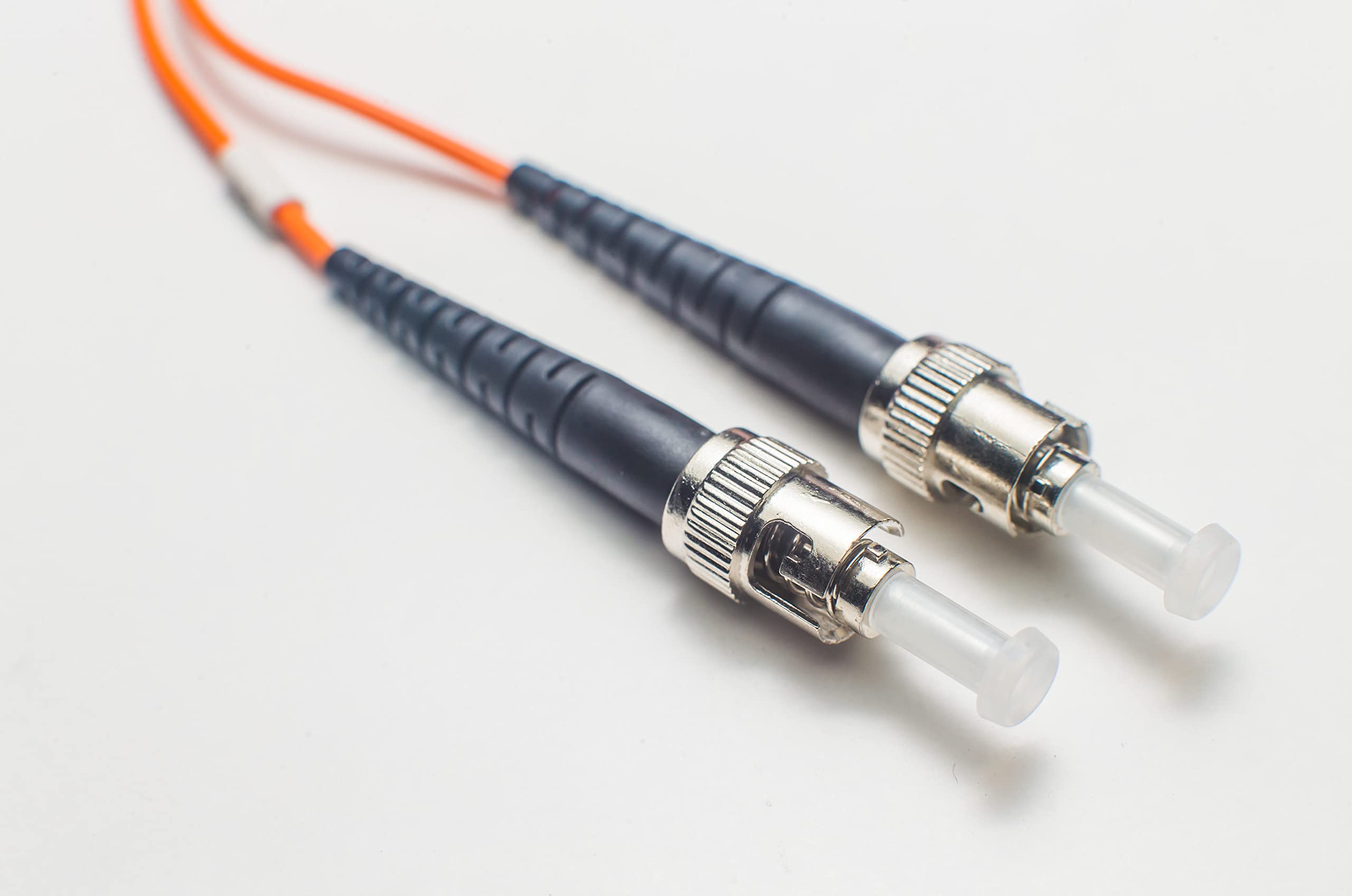 OM1 LC to ST Fiber Optic Cable 45M (147.63ft) - 1G Plenum Duplex 62.5/125 Multimode Jumper | Made in USA | Length Options 0.5M-300M | Compatible with 1G/10G SFP, 1GBase | Ideal for Data Centers, Server Rooms & Network Installations