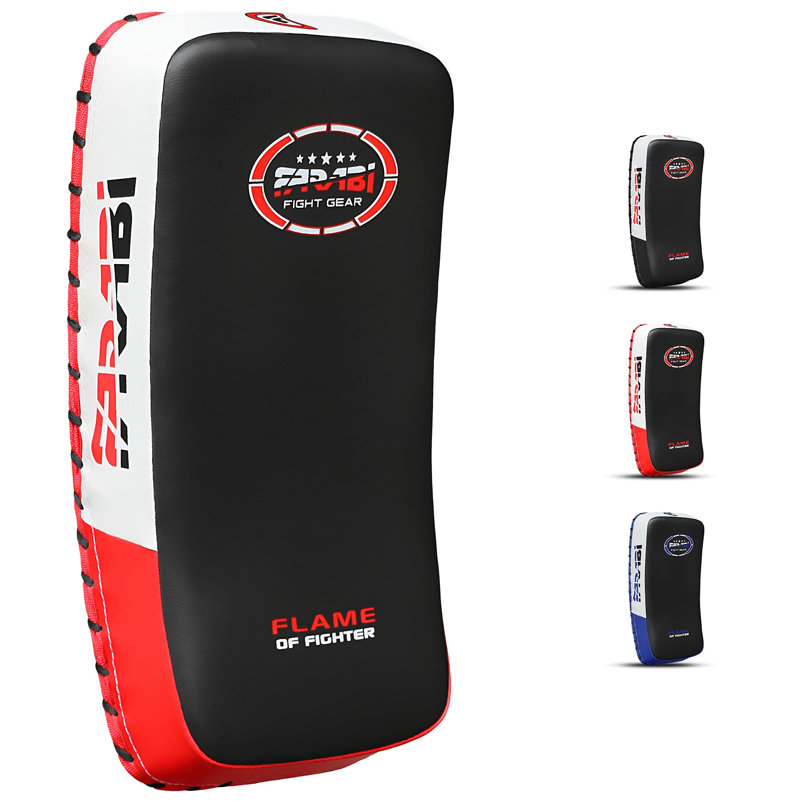 Farabi Thai Pad Training Kick Pad - Curved Coaching Pad for Muay Thai, MMA & Kickboxing - Durable Martial Arts Equipment for Training & Fitness - Perfect for Gyms, Dojos & Home Workouts