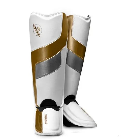 Hayabusa T3 Full Back Shin Guards - MMA, Muay Thai & Kickboxing Protective Gear for Training & Competition