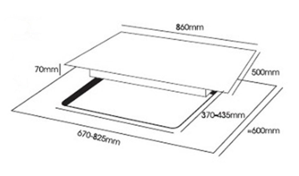 Europace EBH3291U 2 Burner 90cm Built-In Stainless Steel Gas Hob (LPG) - Perfect for Modern Kitchens & Home Cooking