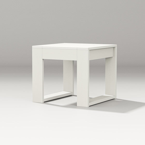 POLYWOOD Latitude End Table - Outdoor & Indoor Side Table, Weather-Resistant, Durable, Perfect for Patio, Deck, or Living Room