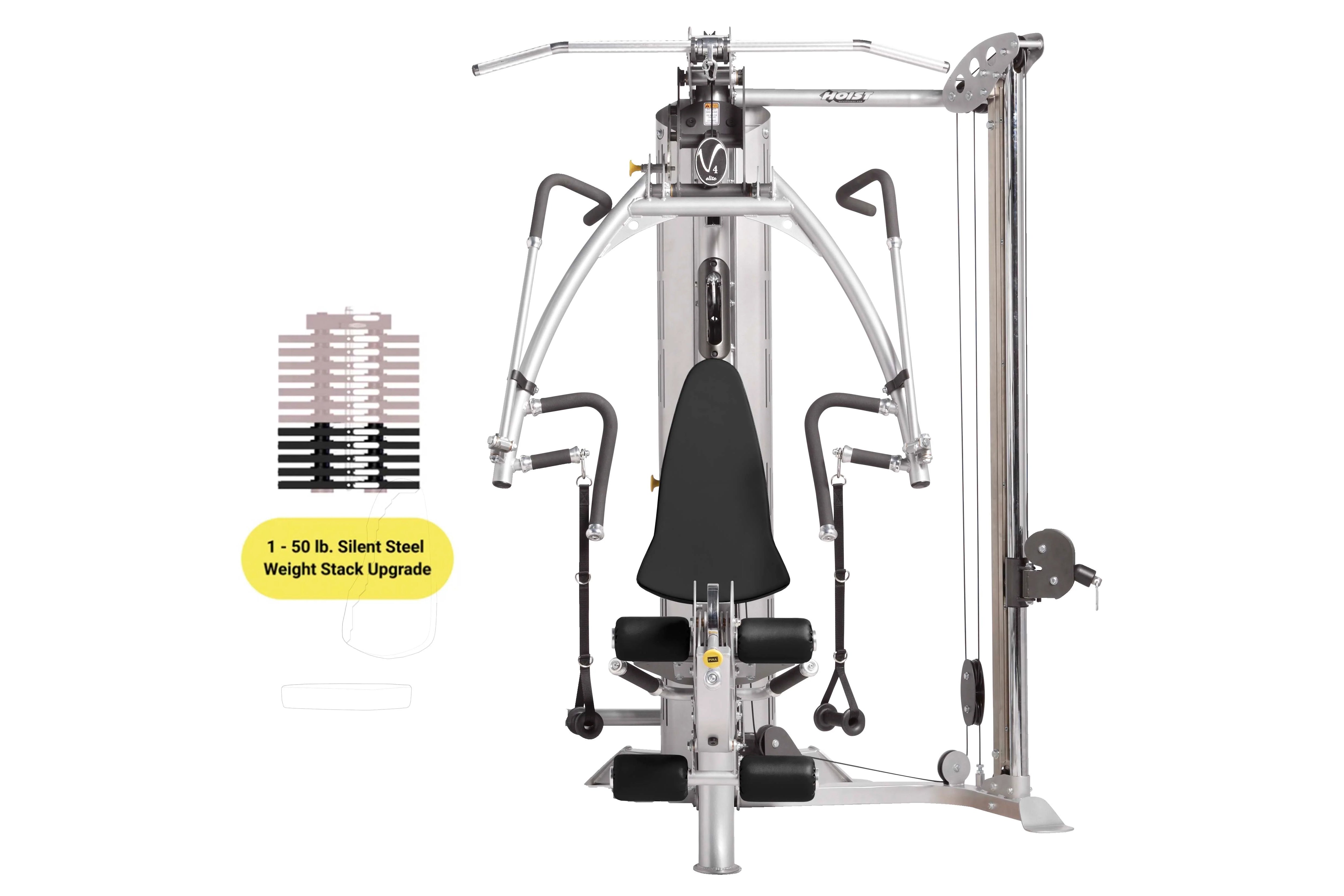Hoist V4 Elite Home Gym System - Full Body Workout Equipment for Strength Training & Fitness - Perfect for Home Gym, Garage, or Small Spaces (Summer Sale)