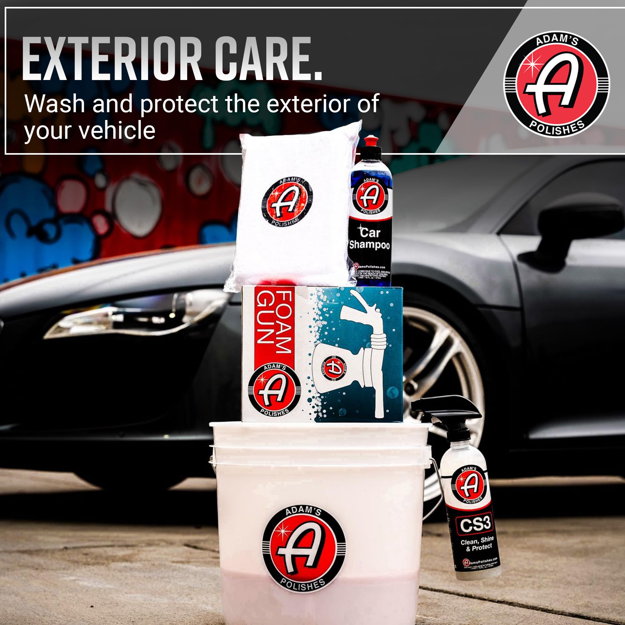 Adam's Polishes Premium Car Wash Kit - Complete Car Care Cleaning Chemicals & Essential Supplies for Cars & Trucks - Perfect Gift for Car Lovers, Dads & DIY Enthusiasts - Ideal for Detailing, Washing & Protecting Your Vehicle at Home or Auto Shops