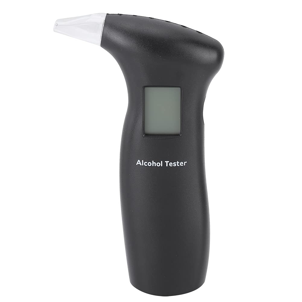 Professional Breathalyzer with Backlit LCD Display - Portable Alcohol Tester with 3 Replaceable Mouthpieces for Personal & Workplace Safety - Accurate BAC Detection for Bars, Parties, and Roadside Testing