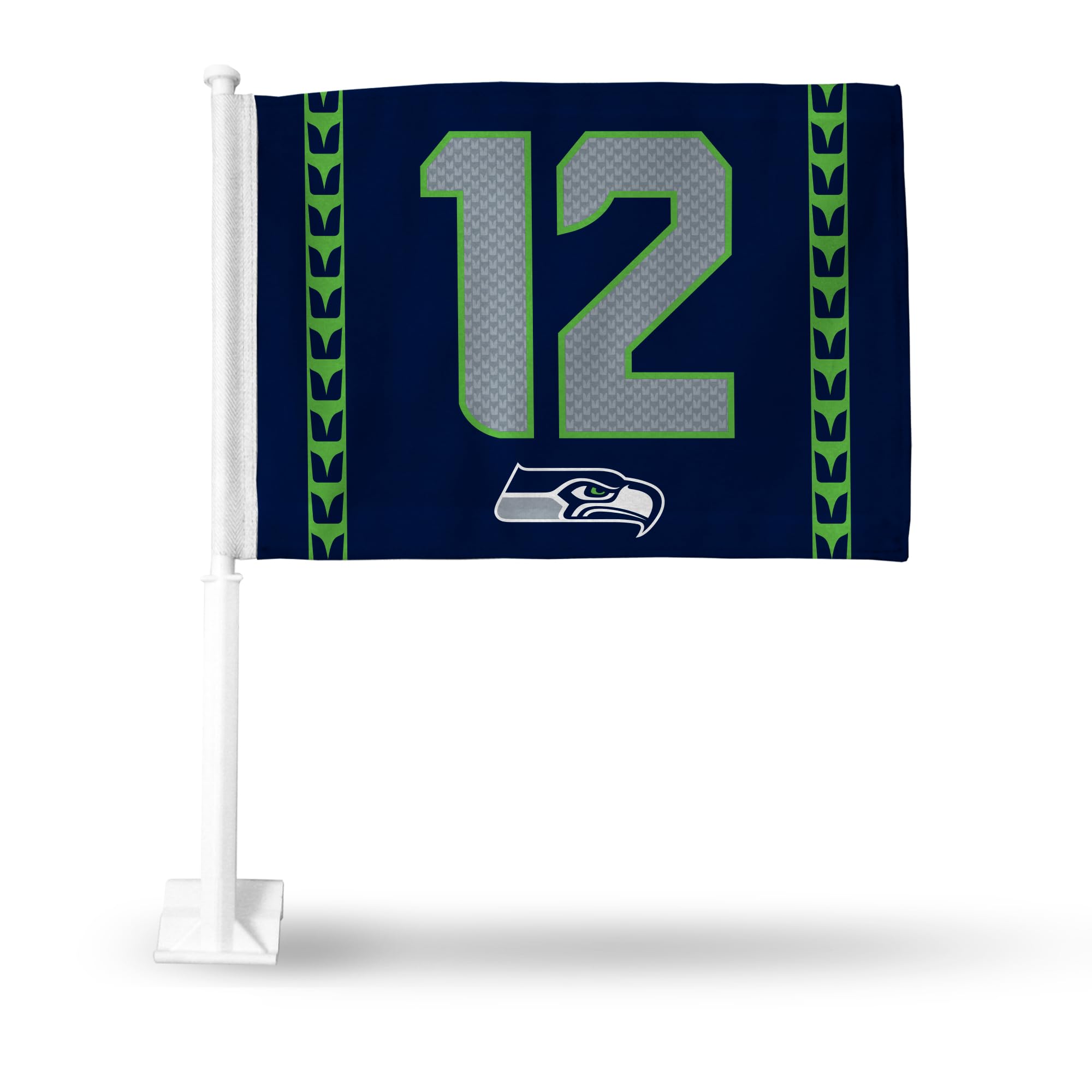 NFL Car Flag - Double Sided Team Logo Car Accessory for Game Day Tailgating & Road Trips - Officially Licensed Rico Industries