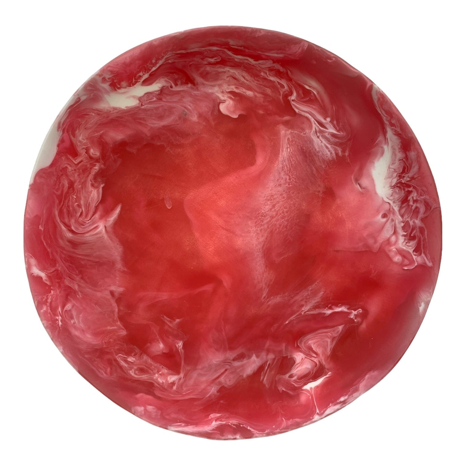 Handmade Poppy Swirl Resin Serving Tray - Unique Epoxy Resin Art Plate for Charcuterie, Desserts & Home Decor (12-inch Round) - Perfect for Parties, Weddings & Gift Giving