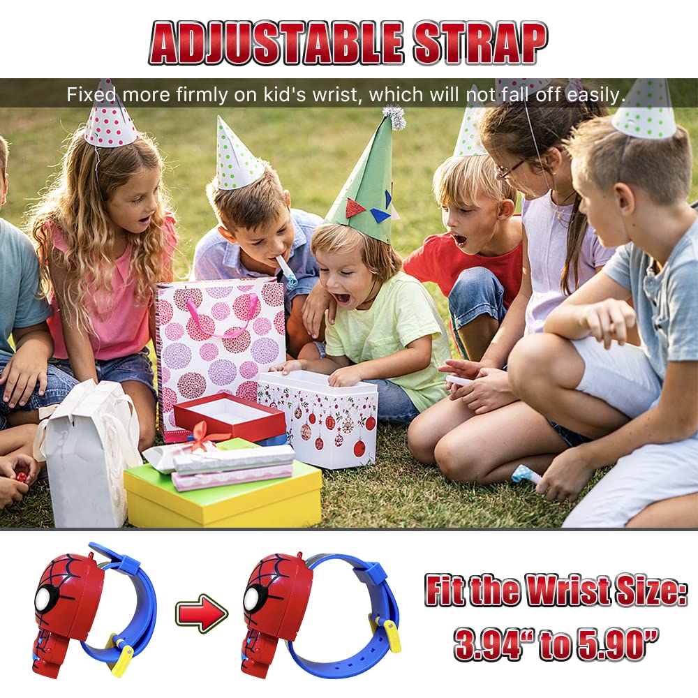 Superhero Kids Digital Watch - Waterproof Plastic Toy Watch for Boys & Girls, Birthday Christmas Easter Gifts - Perfect for School, Playtime & Outdoor Activities