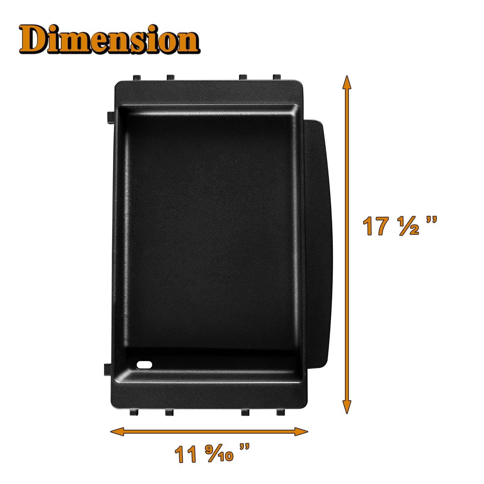Weber Spirit Grill Replacement Parts - Cast Iron Griddle for Spirit 200/300 Series, E-210/E-310/E-330, S-315, Spirit II, Genesis Silver B/C 1000-5000 - Perfect for Outdoor BBQ, Camping & Backyard Cooking