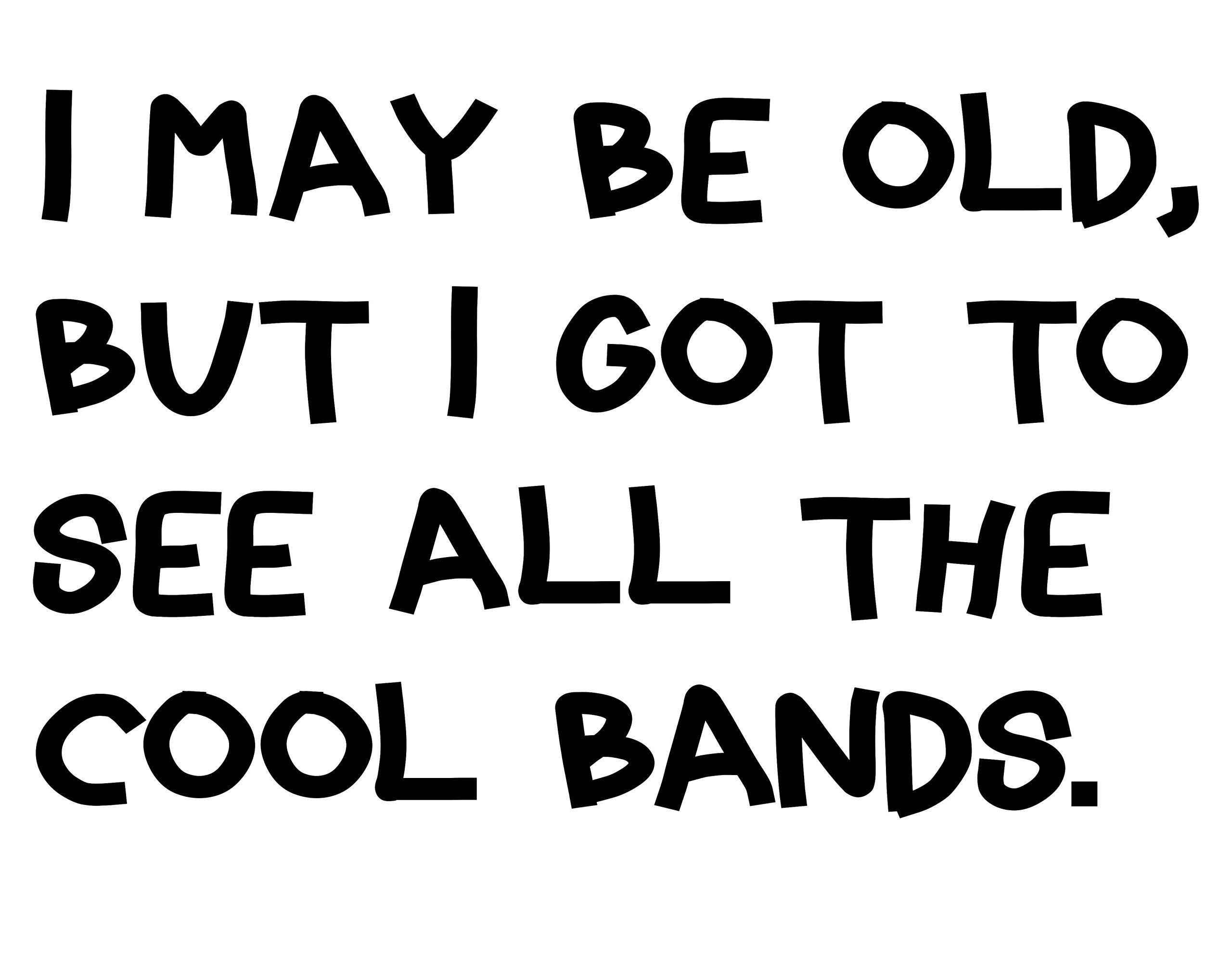 Vintage Cool Bands Die Cut Decal - 6