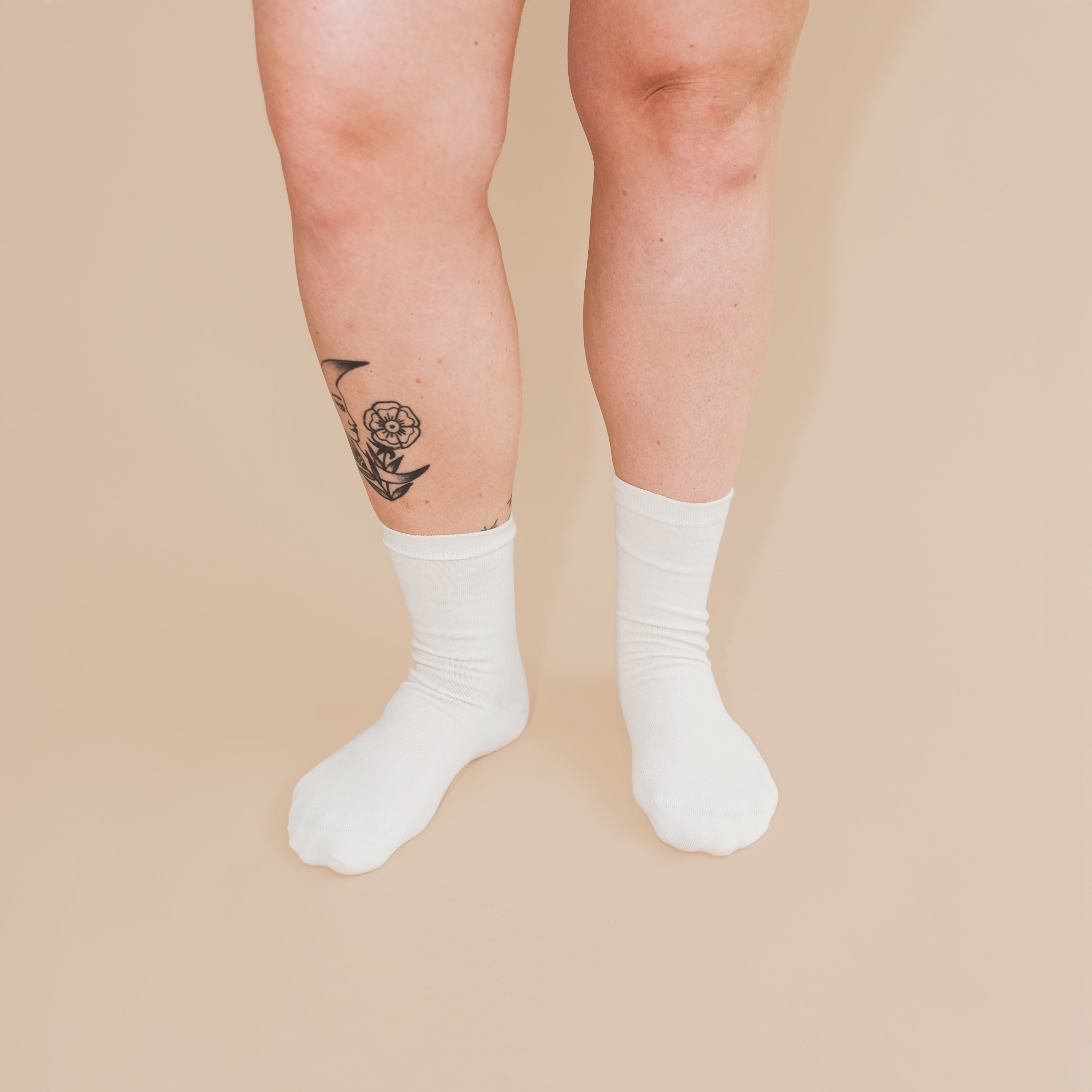 Pure Organic Cotton Adult Trouser Socks - 98% Natural Undyed Comfort Socks for Men & Women - Perfect for Office, Travel and Everyday Wear