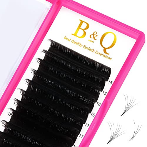 Premium Volume Lash Extensions CC-0.07-15-20 Mix - Easy Fan Lashes in 15-20mm Lengths with .03, .05, .07, .10 Thickness - Mega Volume Lash Extensions CC & DD Curl for Flawless Eyelash Extensions - Perfect for Salon Professionals & DIY Lash Artists