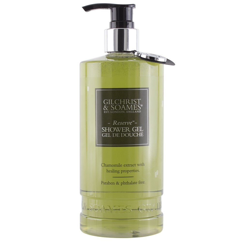 Gilchrist & Soames Reserve Shower Gel - Luxury Body Wash for Men & Women - Moisturizing & Refreshing - Perfect for Daily Shower & Spa Experience
