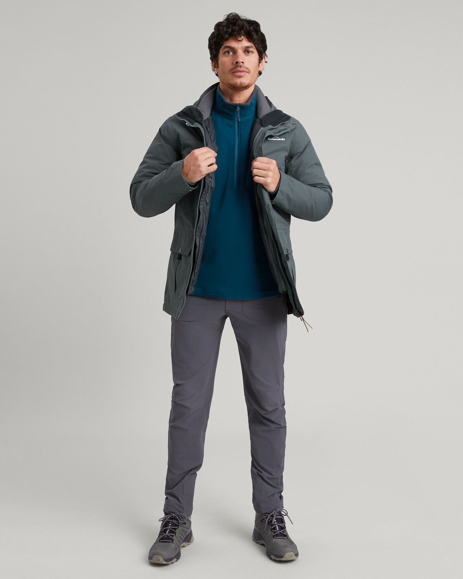 Men's Benmore 5-in-1 Convertible Jacket - Lightweight Waterproof Windproof Winter Coat for Hiking, Camping & Outdoor Activities