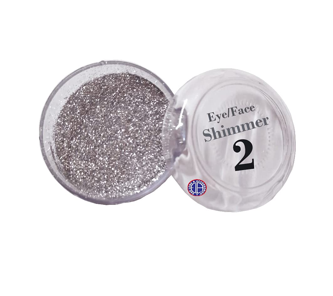 Silver Shimmer Eye & Face Glitter - Perfect for Parties & Cosplay