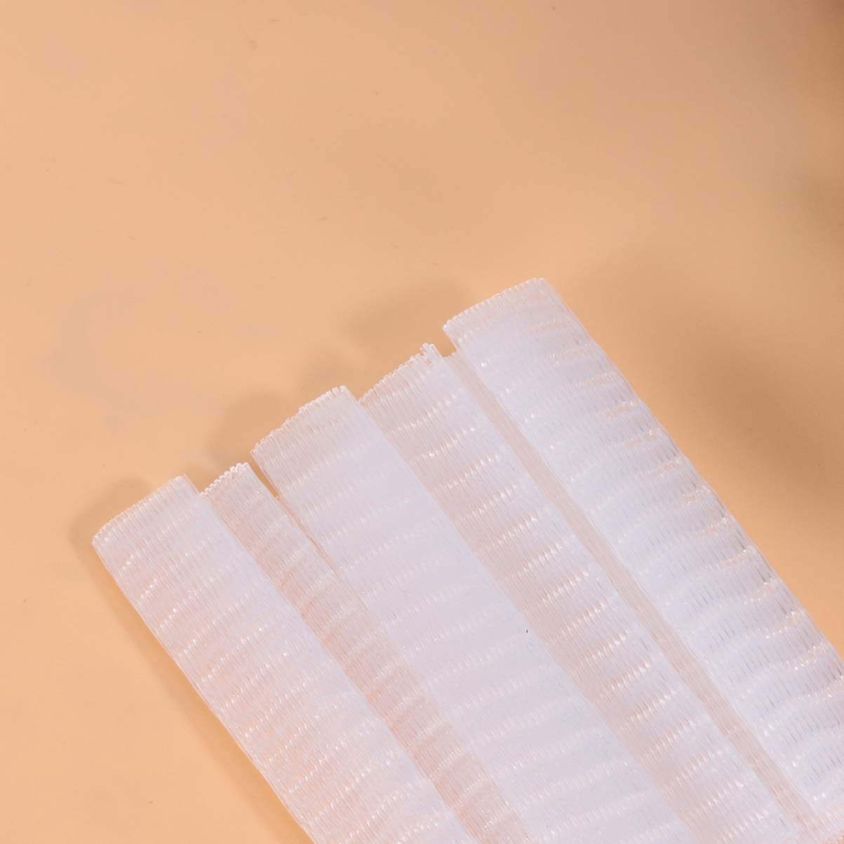 100pcs Mermaid Makeup Brush Covers - Trumpet Shaped Cosmetic Brush Protectors for Women, Travel-Friendly Makeup Accessories with Cable Tie (White) | Perfect for Travel, Home Storage & Makeup Artist Kits