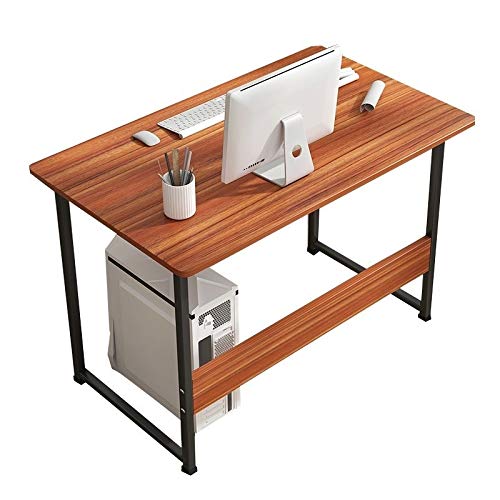 Brown Computer Desk with Bookshelf - 73