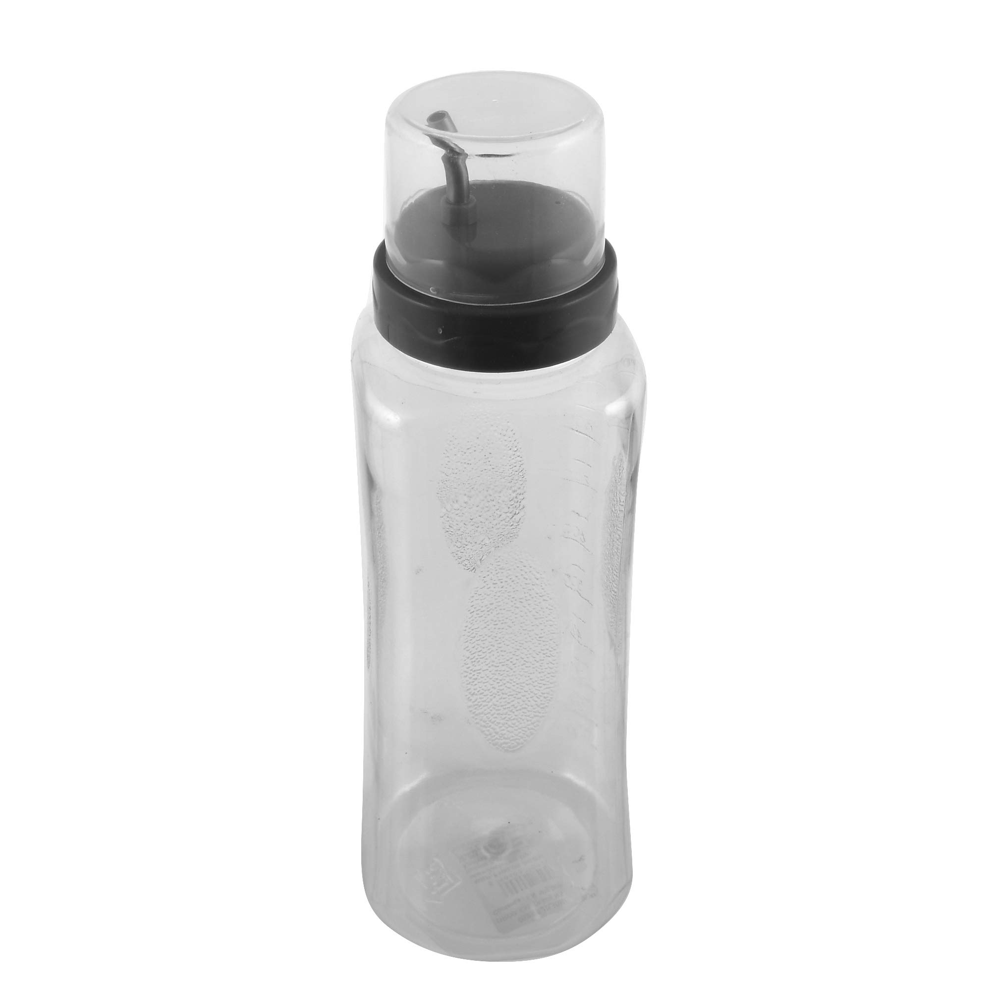 Kuber Industries 1L Leakproof Plastic Oil Dispenser - Grey Standard for Kitchen, Cooking & Salad Dressing