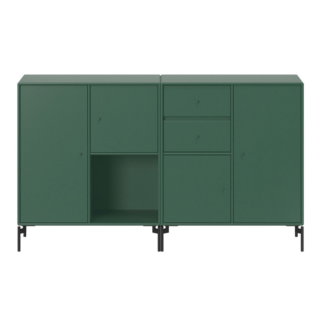 Modern Couple Sideboard with Sturdy Wooden Legs - Stylish Storage Cabinet for Living Room, Bedroom, or Entryway