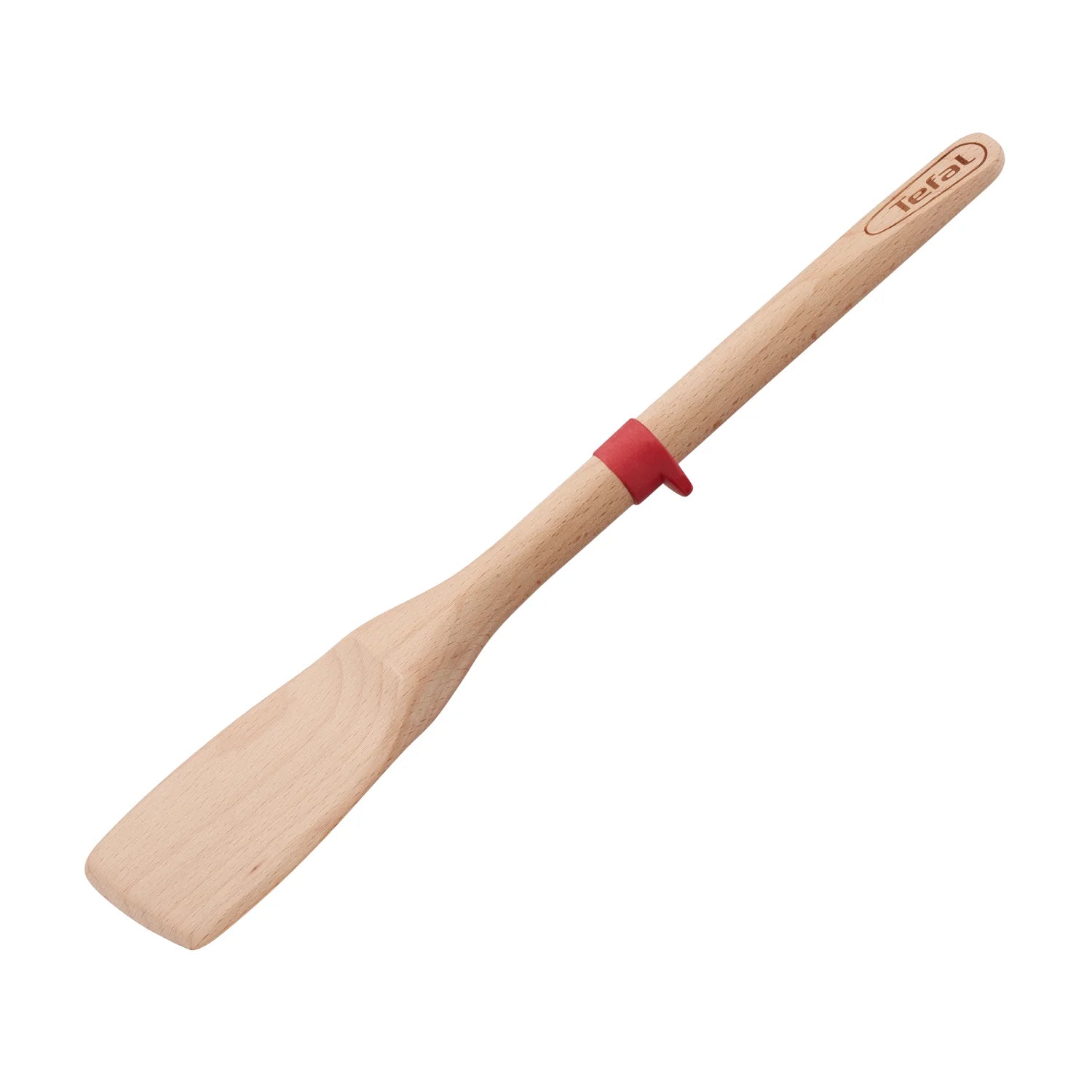 Tefal Ingenio Wooden Angled Spatula K2300814 - Premium Non-Stick Cooking Utensil for Baking, Flipping & Serving - Perfect for Pancakes, Eggs & More