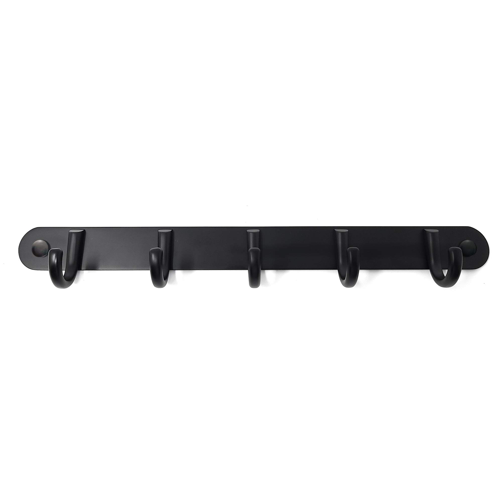 Premium Wall Mounted Coat Hooks Set of 5 - Heavy Duty Bathroom & Bedroom Hangers for Towels, Robes & Jackets - Space Saving Entryway & Hallway Organizer - Rustproof Durable Metal Hooks for Home Decor & Closet Storage