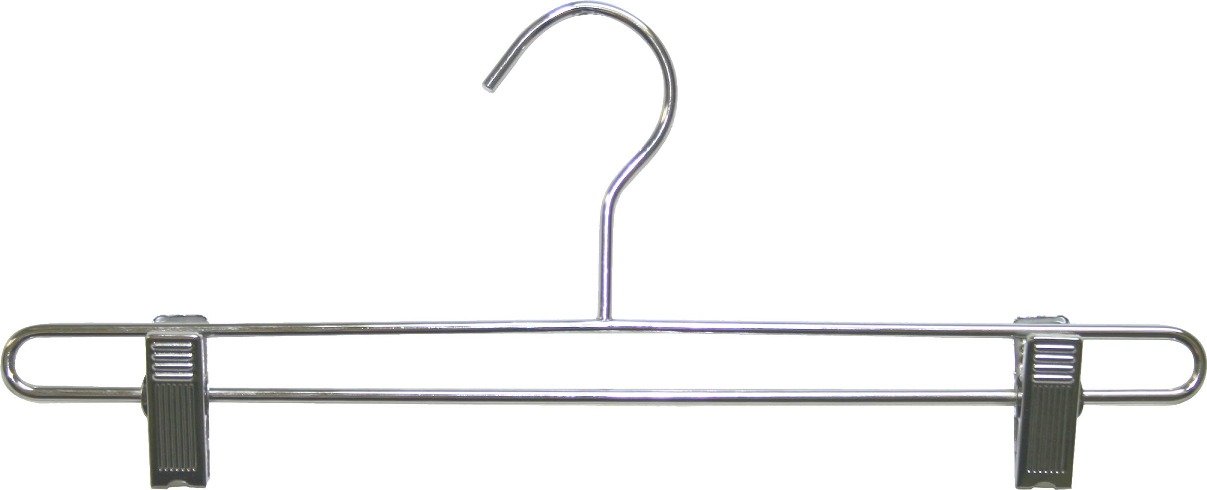 Premium Metal Clothes Hangers for Pants & Skirts - Space Saving Closet Organizer - Ideal for Home, Office & Retail Use - The Great American Hanger Company