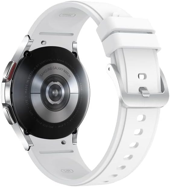SAMSUNG Galaxy Watch 4 44mm Smartwatch with Bonus Band (Black) - ECG Monitor, Fitness Tracker for Running, Sleep & Heart Rate, GPS Fall Detection, Bluetooth - US Version (Silver) | Perfect for Workouts, Health Monitoring & Everyday Wear