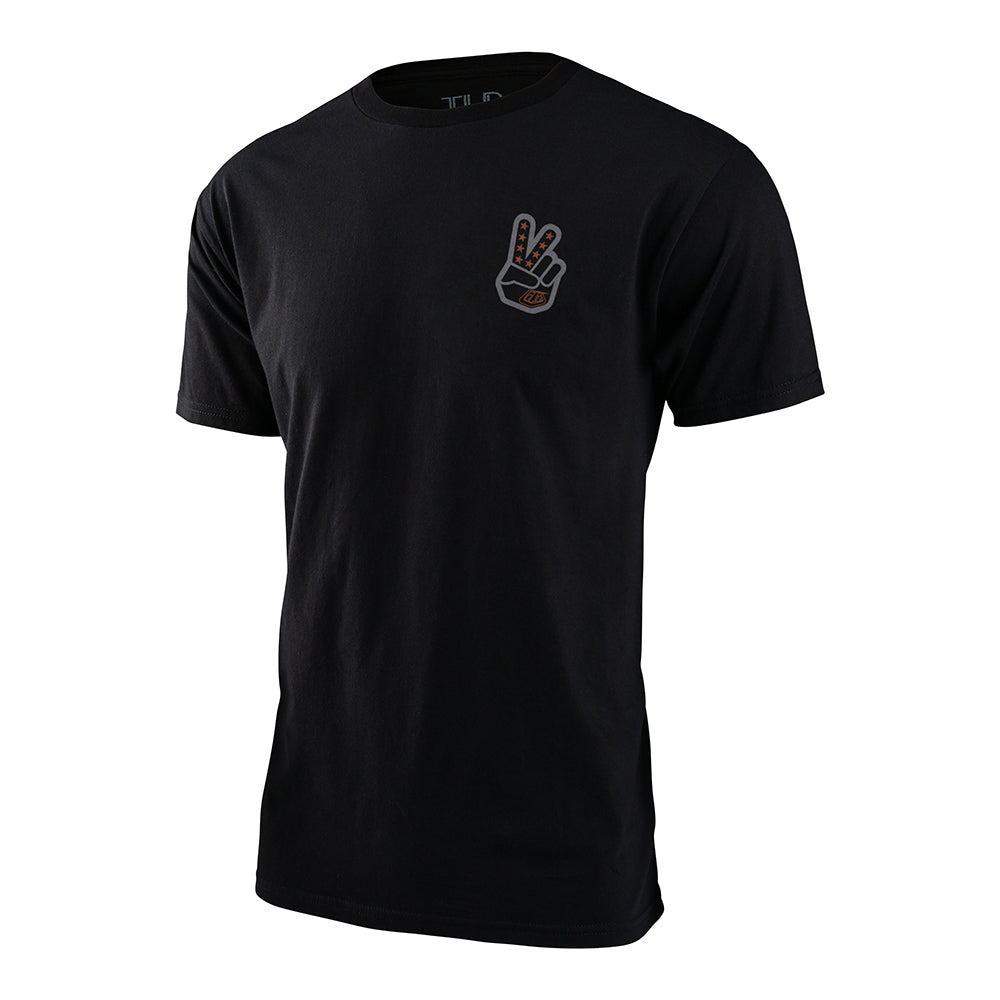 Short Sleeve T-Shirt - Peace Out Graphic Tee in Black & Gray - Casual Streetwear for Men & Women | Perfect for Everyday Wear, Concerts, and Outings