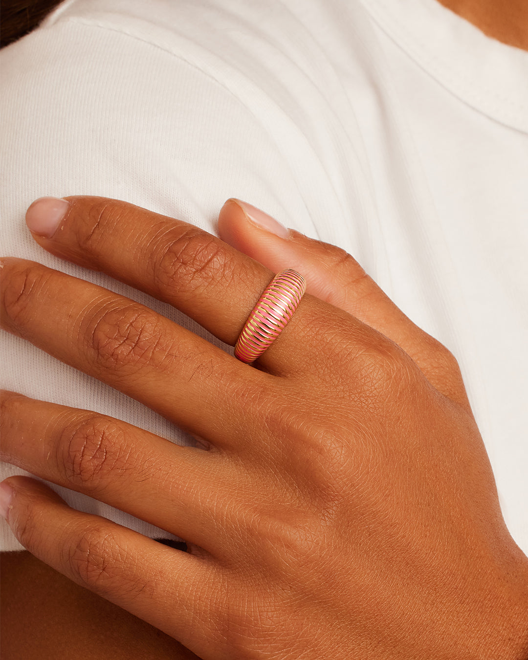 Catalina Enamel Ring - Elegant Handmade Jewelry for Women, Durable & Hypoallergenic - Perfect for Weddings, Parties & Everyday Wear