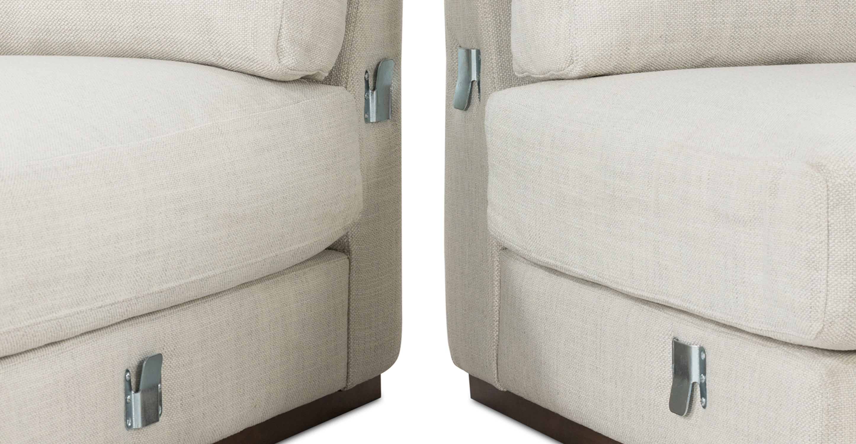 Malaga Left Facing Sectional Sofa - Modern L-Shaped Couch for Living Room, Family Room & Home Theater | Comfortable Fabric Upholstery with Reversible Chaise