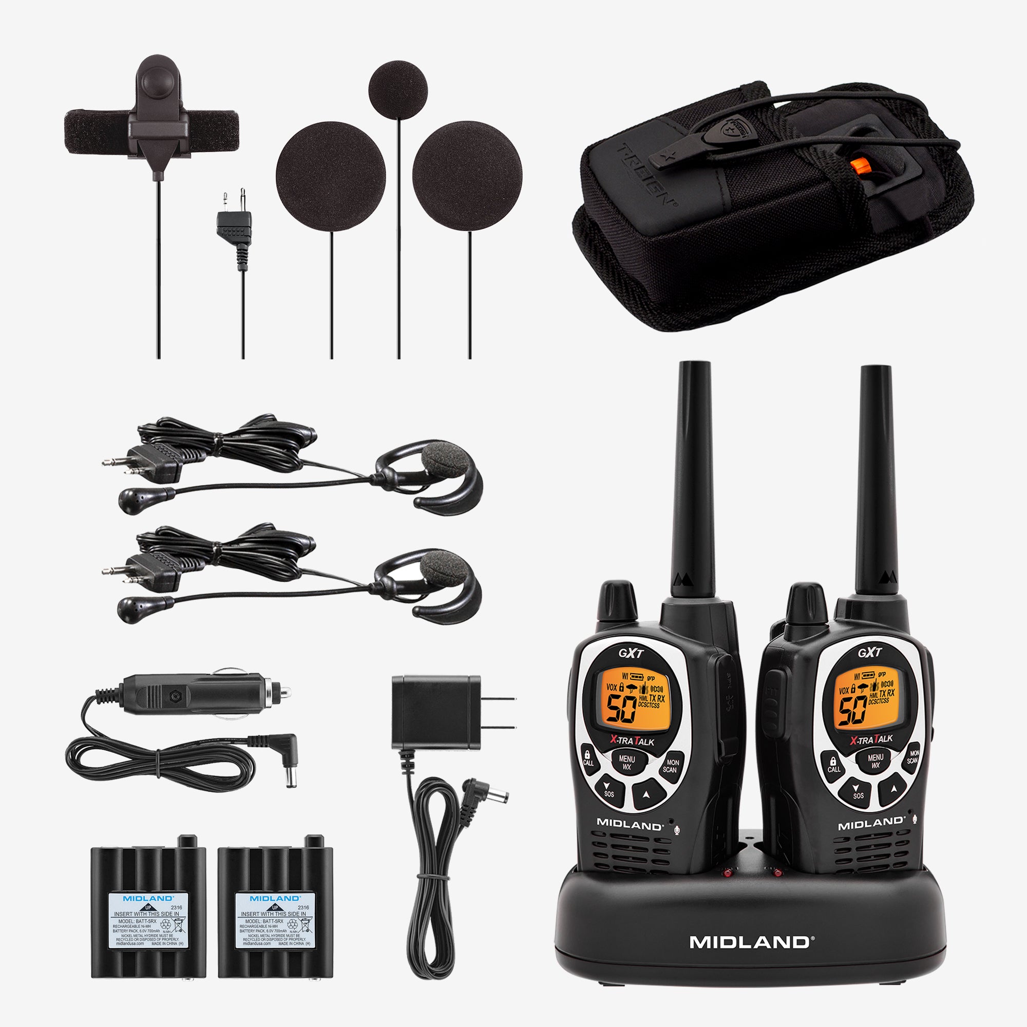 GXT GMRS Action Sports Helmet Communication Bundle - 2-Way Radio Headset for Motorcycle, ATV, Snowmobile - COMMKITVPG - Perfect for Off-Road Adventures & Team Rides