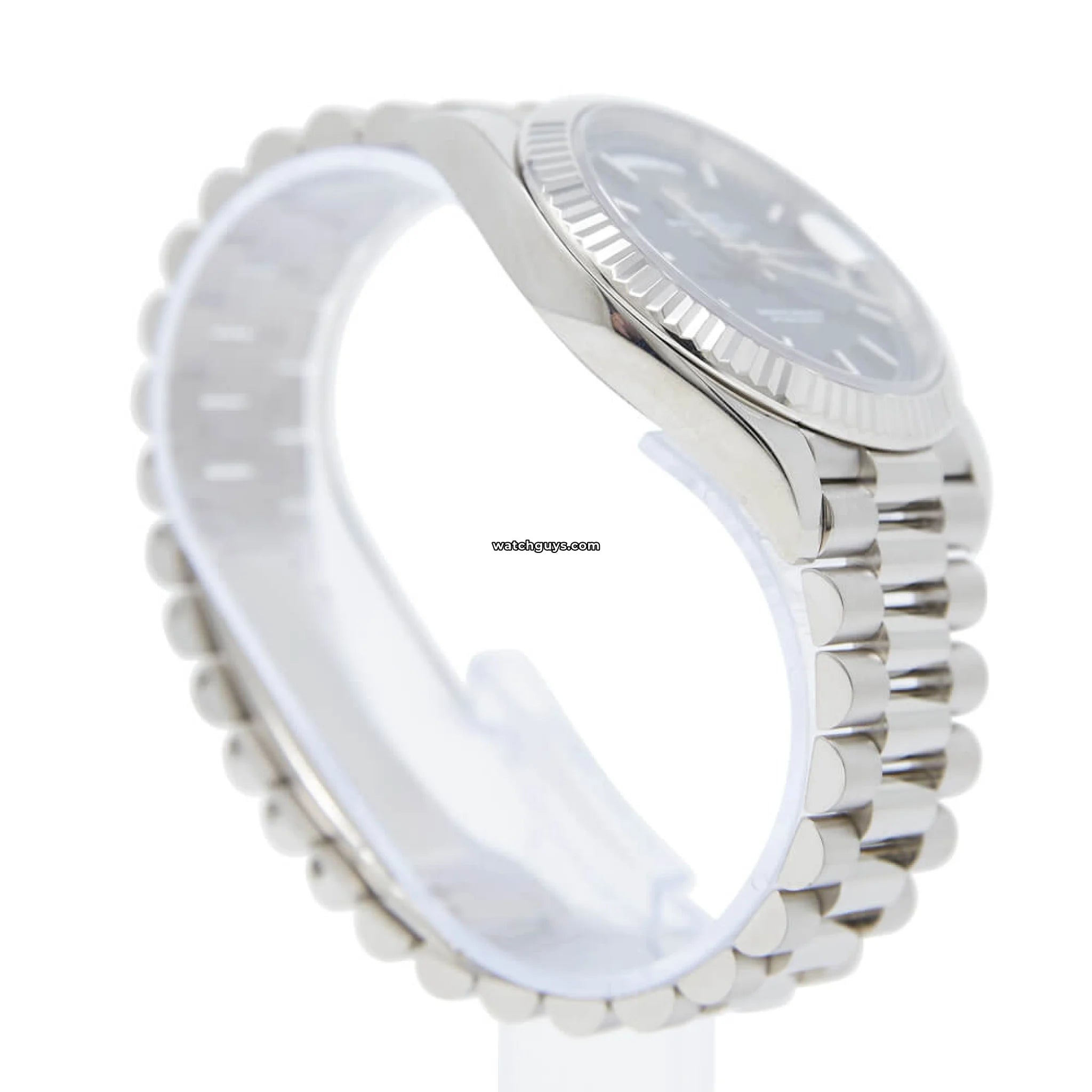 Rolex Day Date 228239 Men's Watch - 18k White Gold Case, Black Dial - Luxury Dress Watch for Business & Formal Occasions
