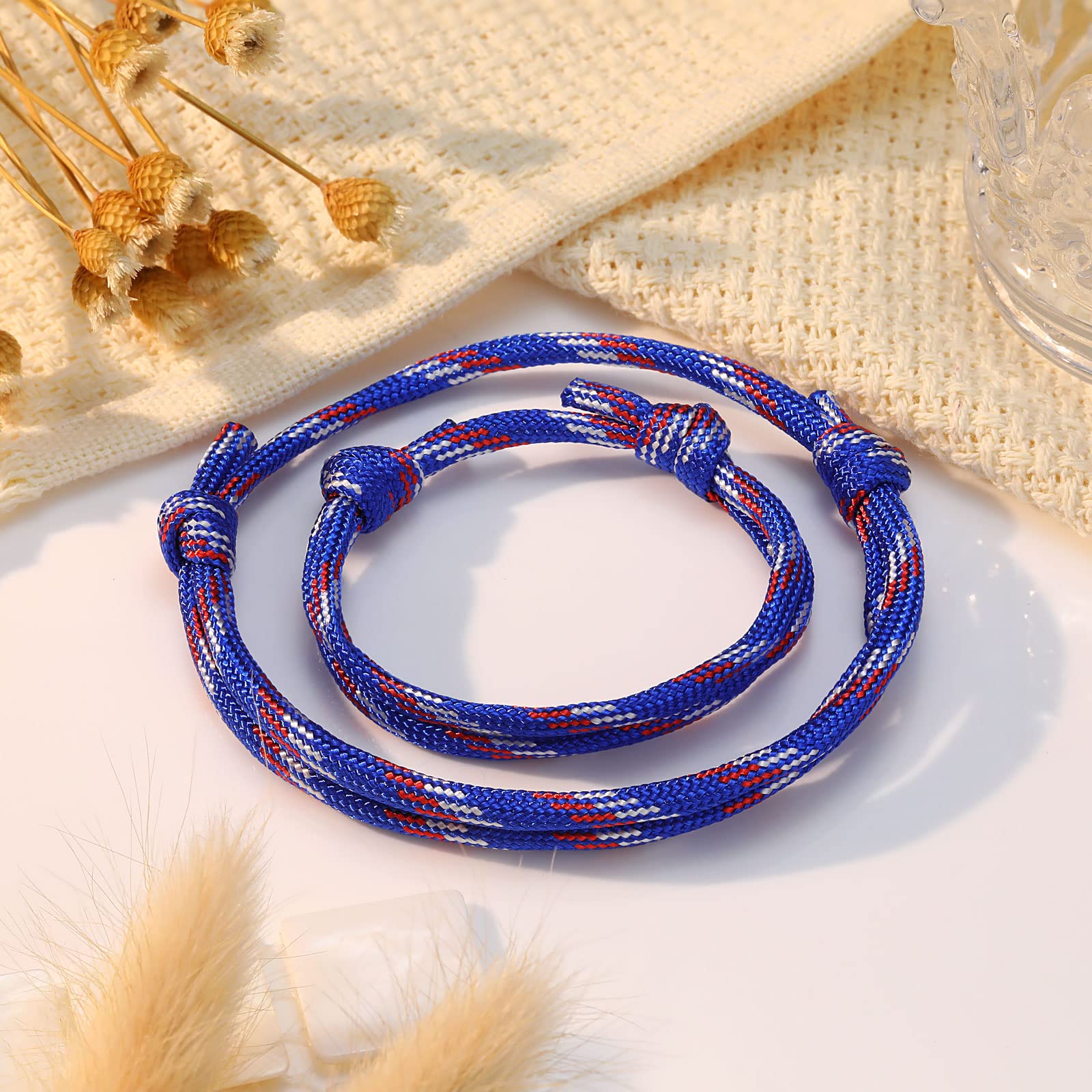 PINK DODO Mother and Son Matching Paracord Bracelets Set - Adjustable Wristbands for Family Bonding, Outdoor Adventures & Special Occasions