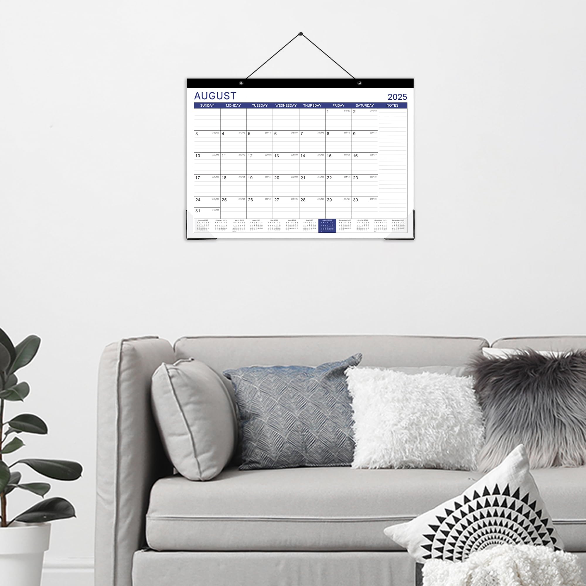 2025-2026 Monthly Desk Calendar Planner - 18 Months (July 2025 to December 2026) | 17
