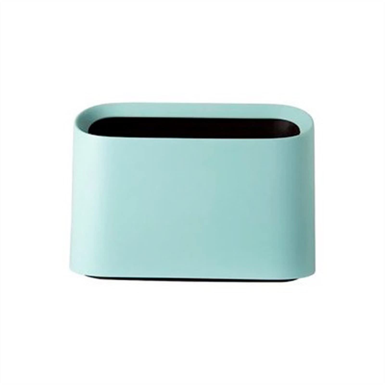 Mini Small Trash Can - Compact Desktop Garbage Bin for Home & Office, Plastic Waste Basket with Lid, Blue - Perfect for Bedroom, Bathroom, Kitchen & Workspace Organization