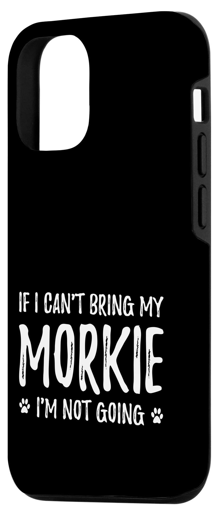 Funny Morkie Dog Lovers iPhone 12/12 Pro Case - Cute Puppy Design Protective Phone Cover for Dog Enthusiasts | Perfect Gift for Pet Owners, Daily Use & Travel Accessory