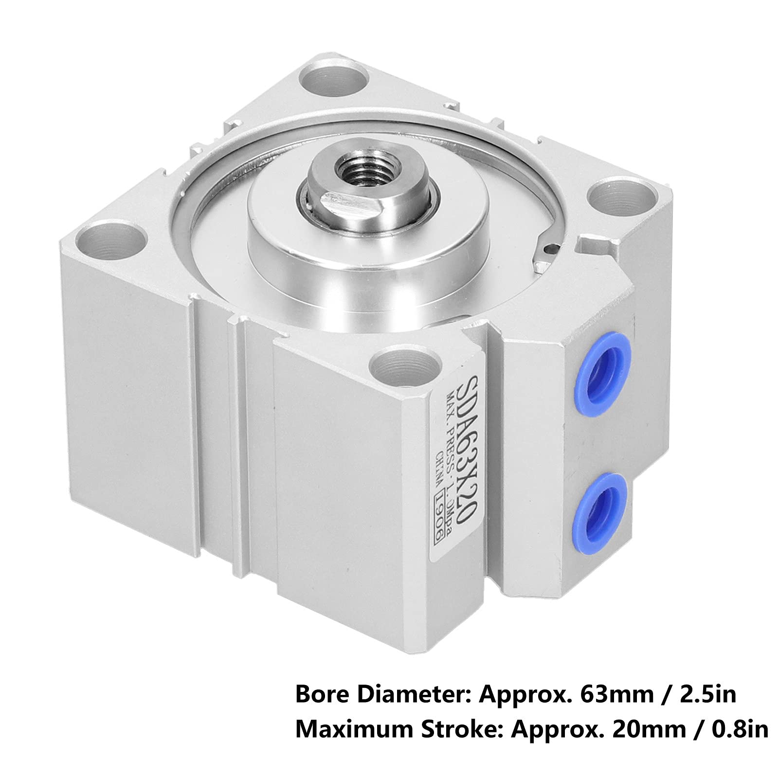 High-Quality Pneumatic Air Cylinder - Durable Aluminum Air Cylinder for Manipulators & Automation Systems - Perfect for Industrial Robotics and Assembly Lines