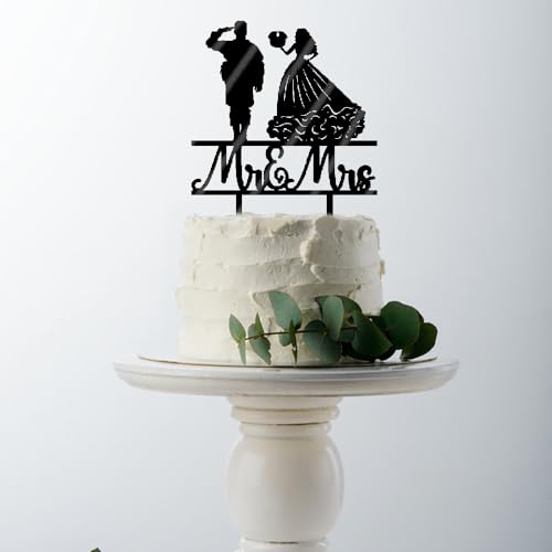 Funny Military Wedding Cake Topper