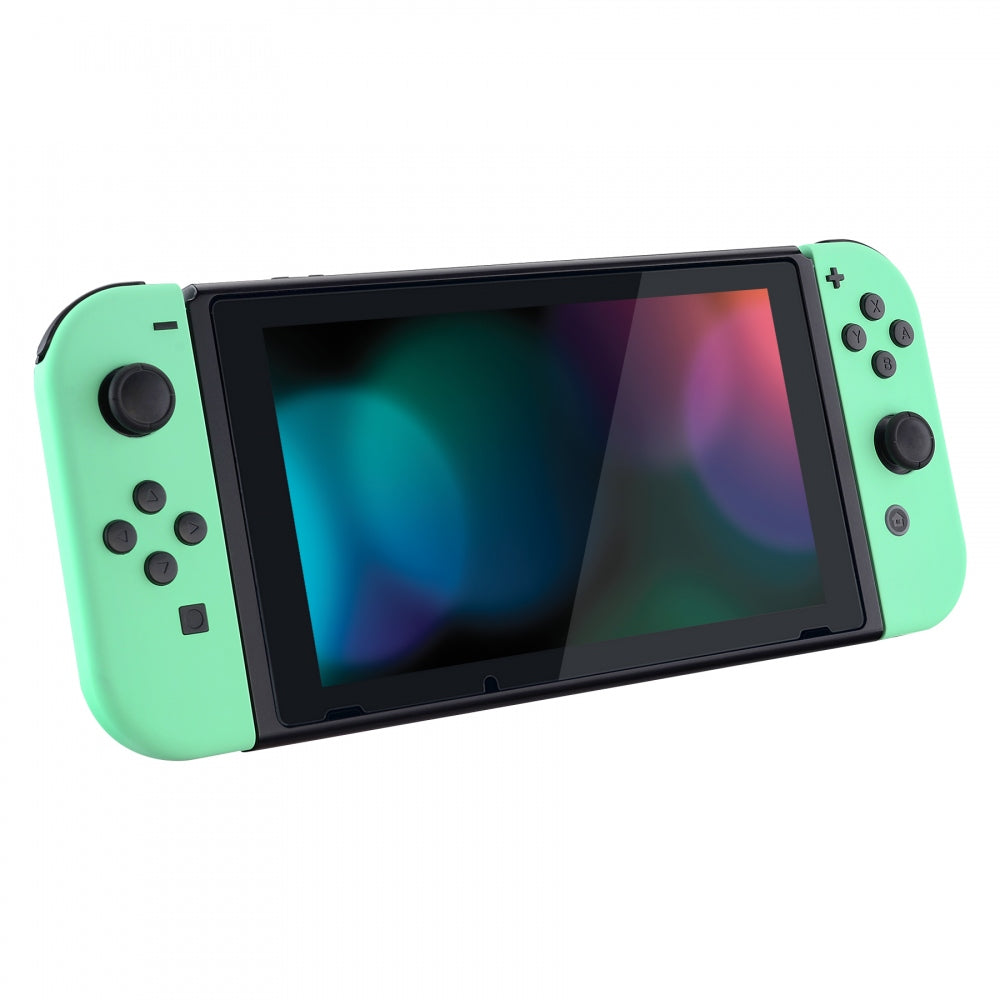eXtremeRate Mint Green Nintendo Switch Joycon Controller Shell Replacement - Full Set Buttons & Back Plate DIY Kit for NS Switch (Model QP308) | Gaming Accessories for Custom Console Mods & Repairs