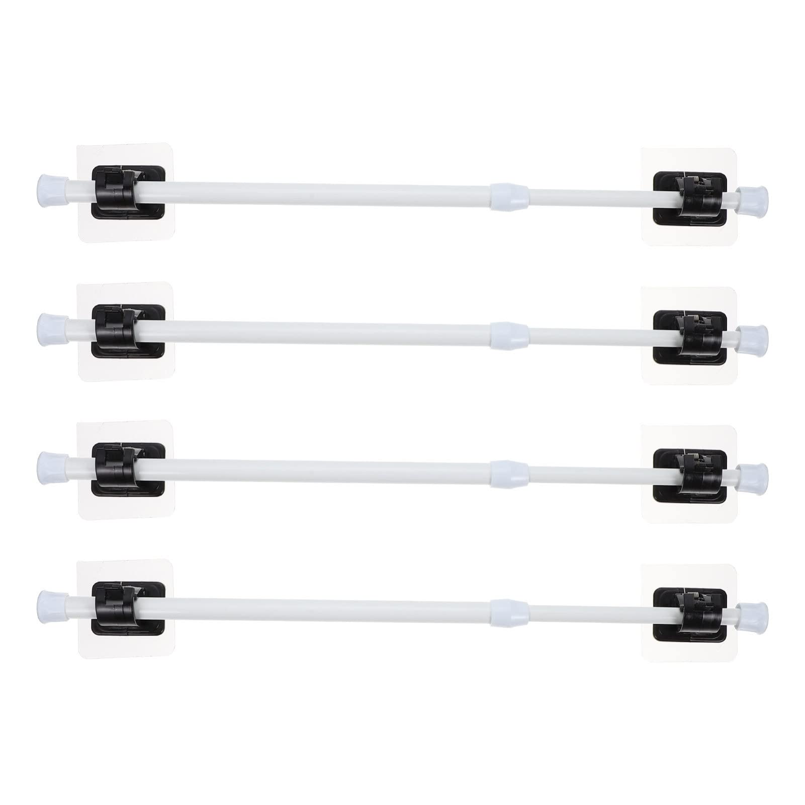 YARNOW Adjustable Tension Curtain Rod Set - Telescopic Window Rod, Retractable Kitchen Rod, Closet Dividers Rail - No Drill Installation for Bedroom, Living Room & Kitchen Decor