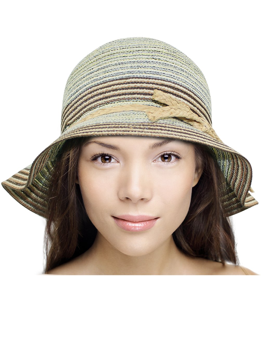 Stylish Dahlia Women's Summer Sun Hat - UPF 50+ Wide Brim Bucket Hat for Beach, Gardening & Outdoor Activities